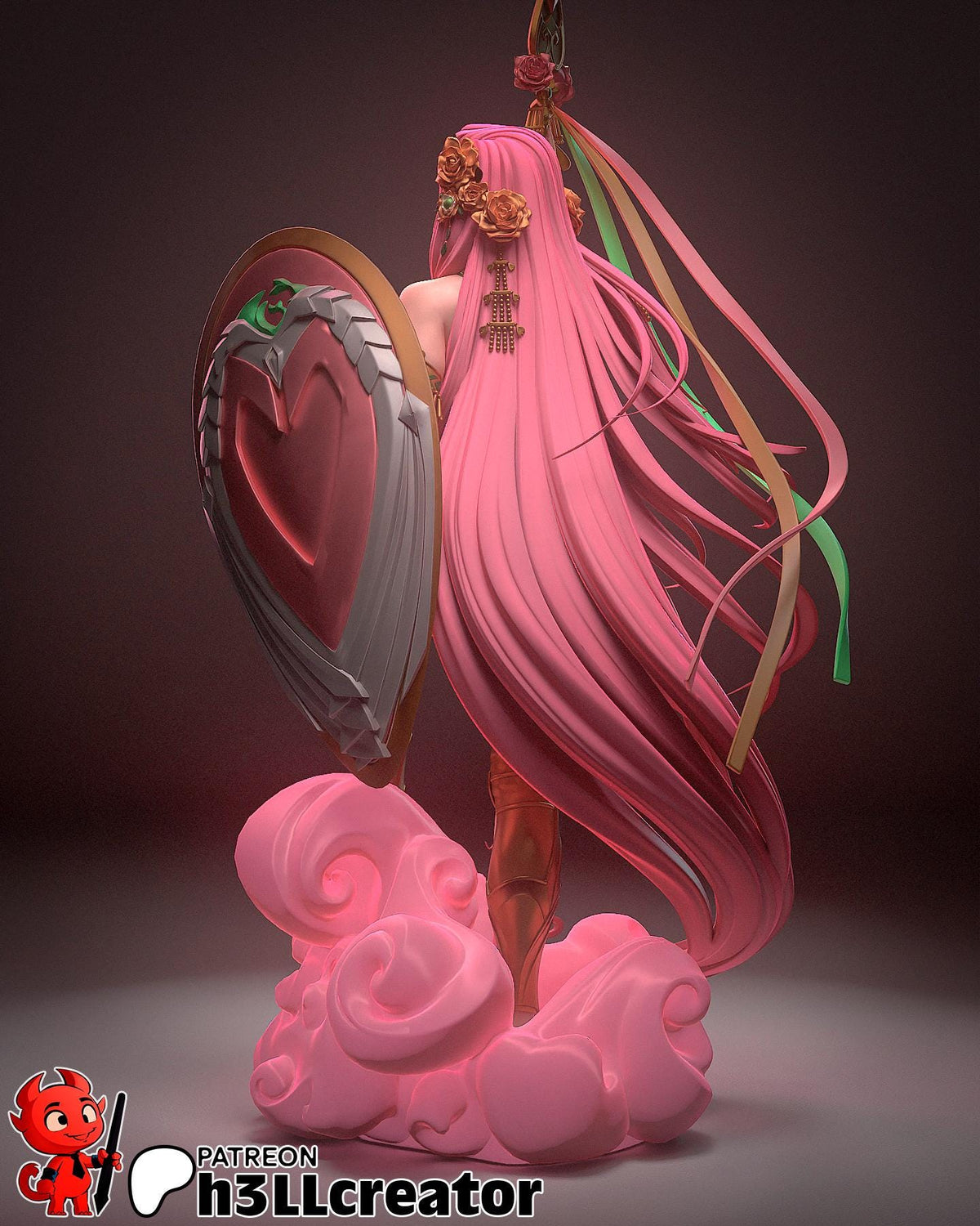 Aphrodite Figure - 3D printed miniature detail view