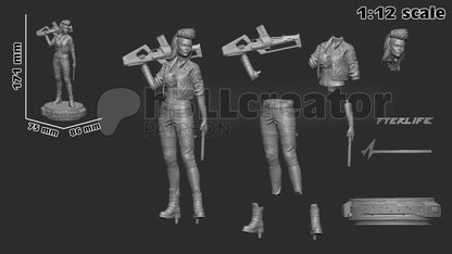 Rogue Amendiares Figure - Cyberpunk 2077 - resin miniature view 8
