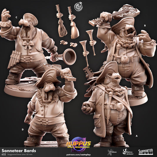 Giff Hippo Miniature - resin tabletop miniature front view