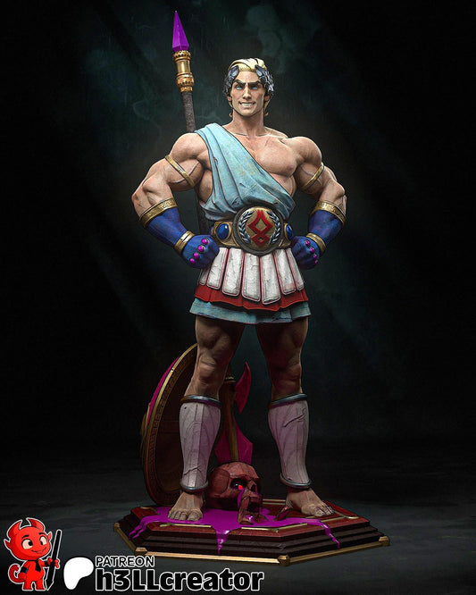 Theseus Figure - Hades - resin tabletop miniature front view