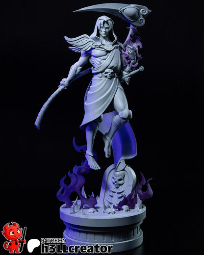 Thanatos Figure - Hades - resin tabletop miniature alternate angle