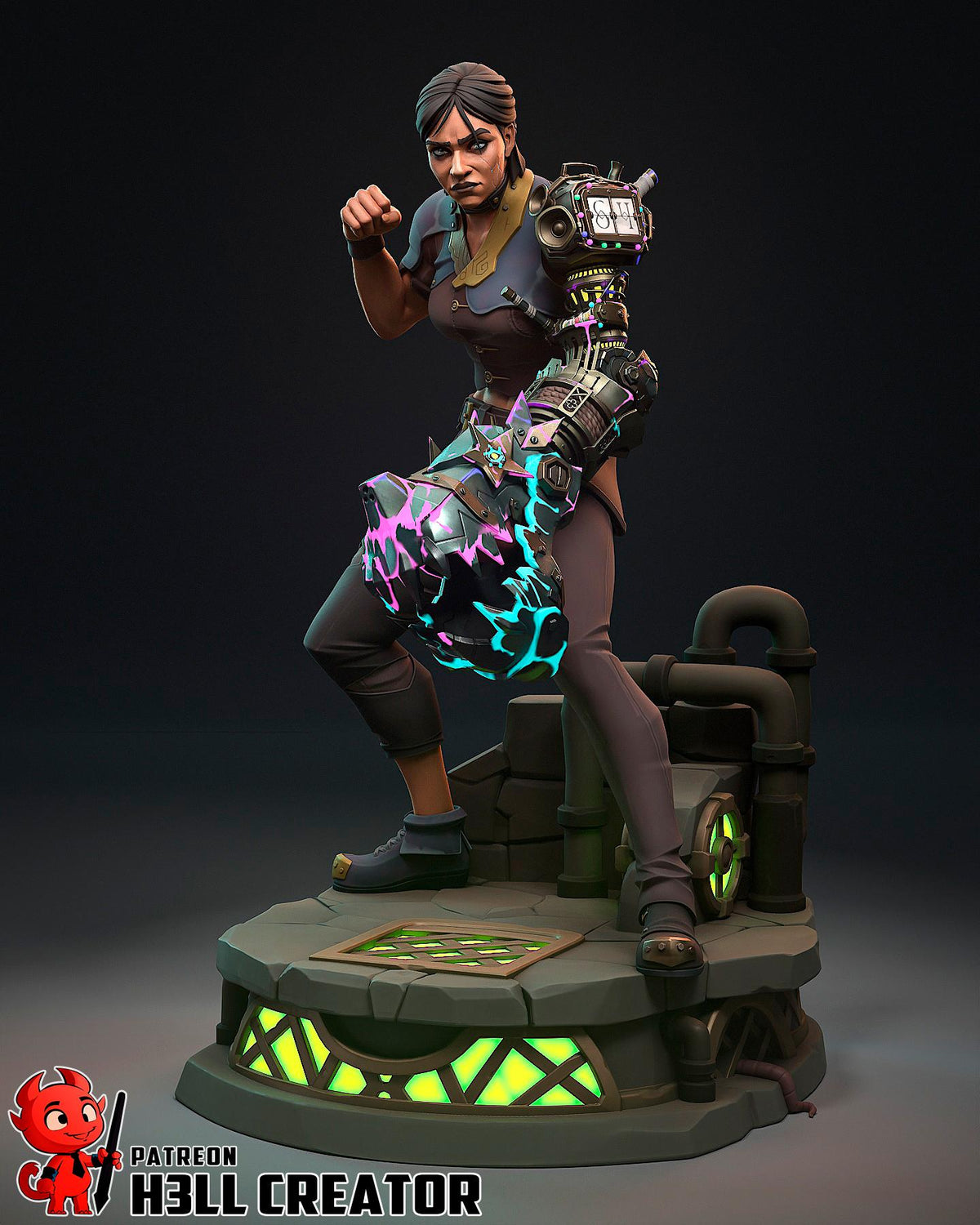 Sevika Figure - Arcane - resin miniature view 5