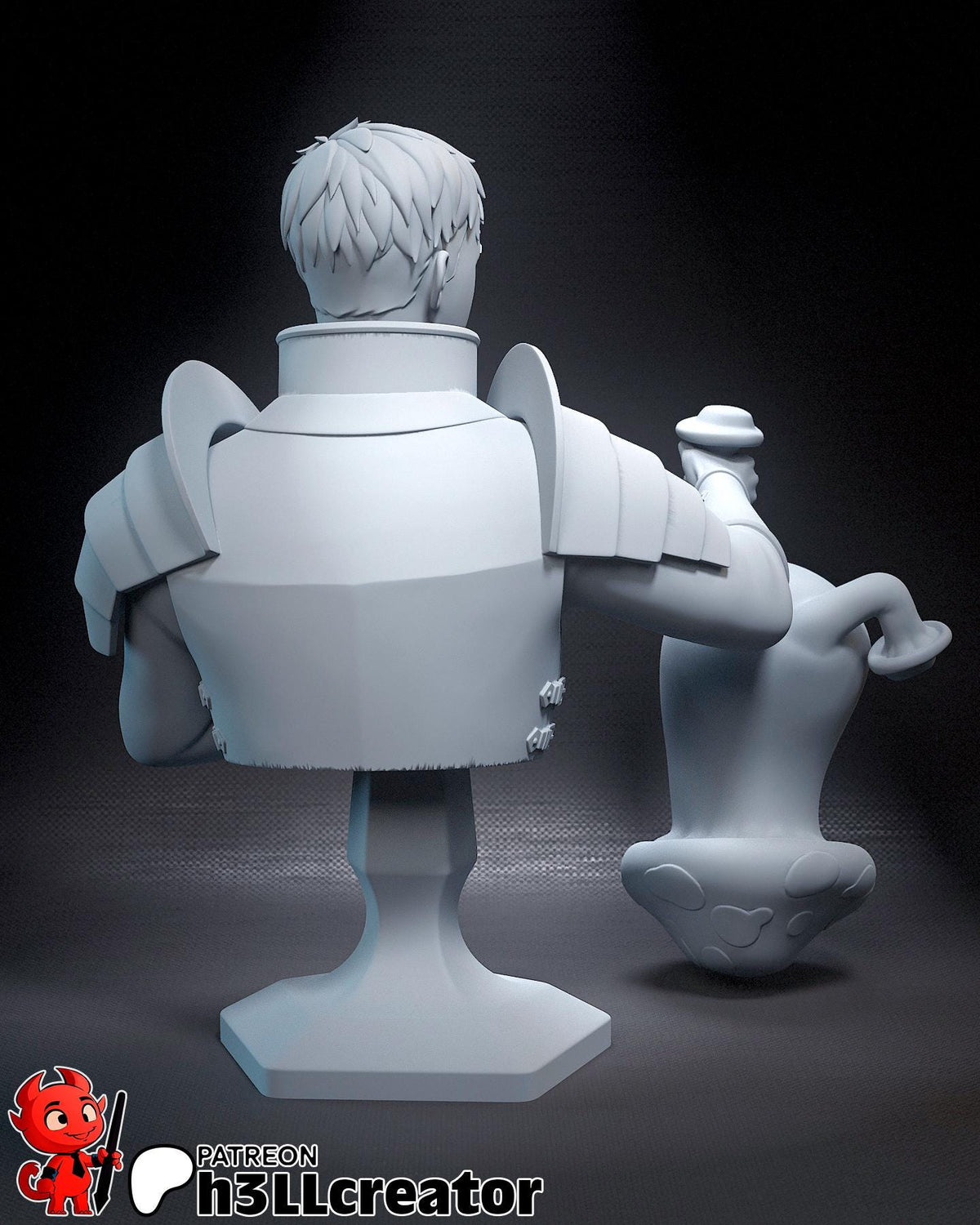 Laios Touden Bust - Delicious in Dungeon - paintable tabletop miniature product view