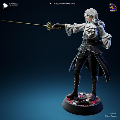 Maelle Figure - Clair Obscur: Expedition 33 - resin tabletop miniature alternate angle