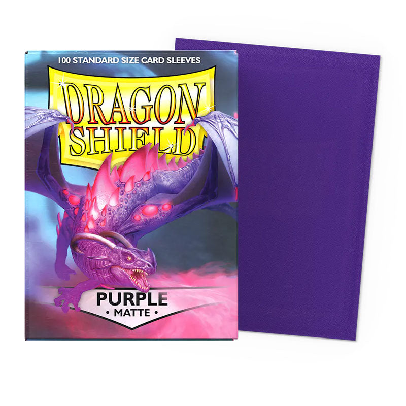Dragon Shield Standard Matte Sleeves - Purple - sealed card game product image