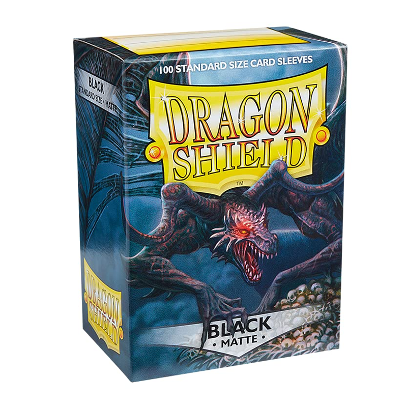 Dragon Shield Standard Matte Sleeves - Black - sealed card game product image