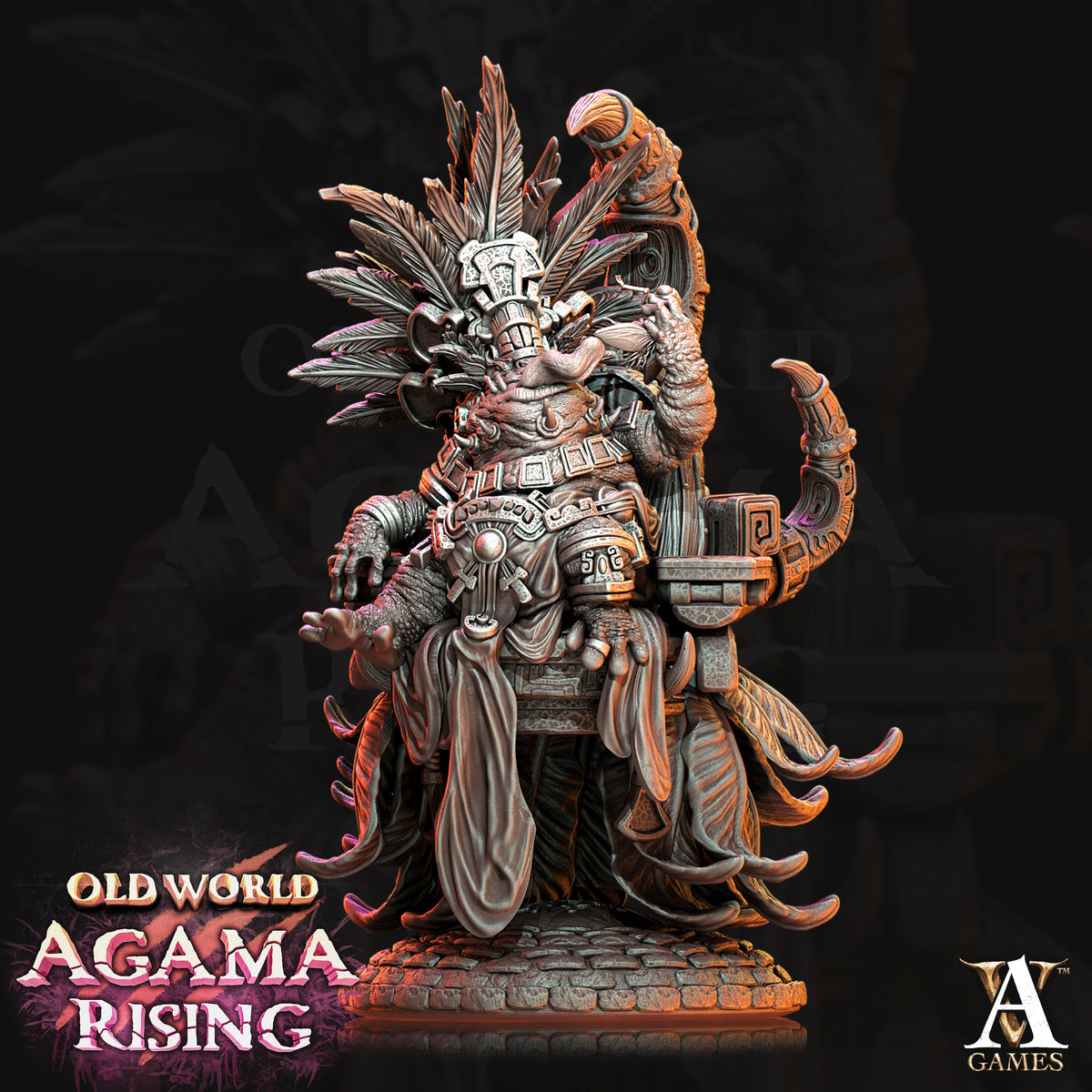 High Priest of Ziskal Fantasy Miniatures - resin tabletop miniature front view