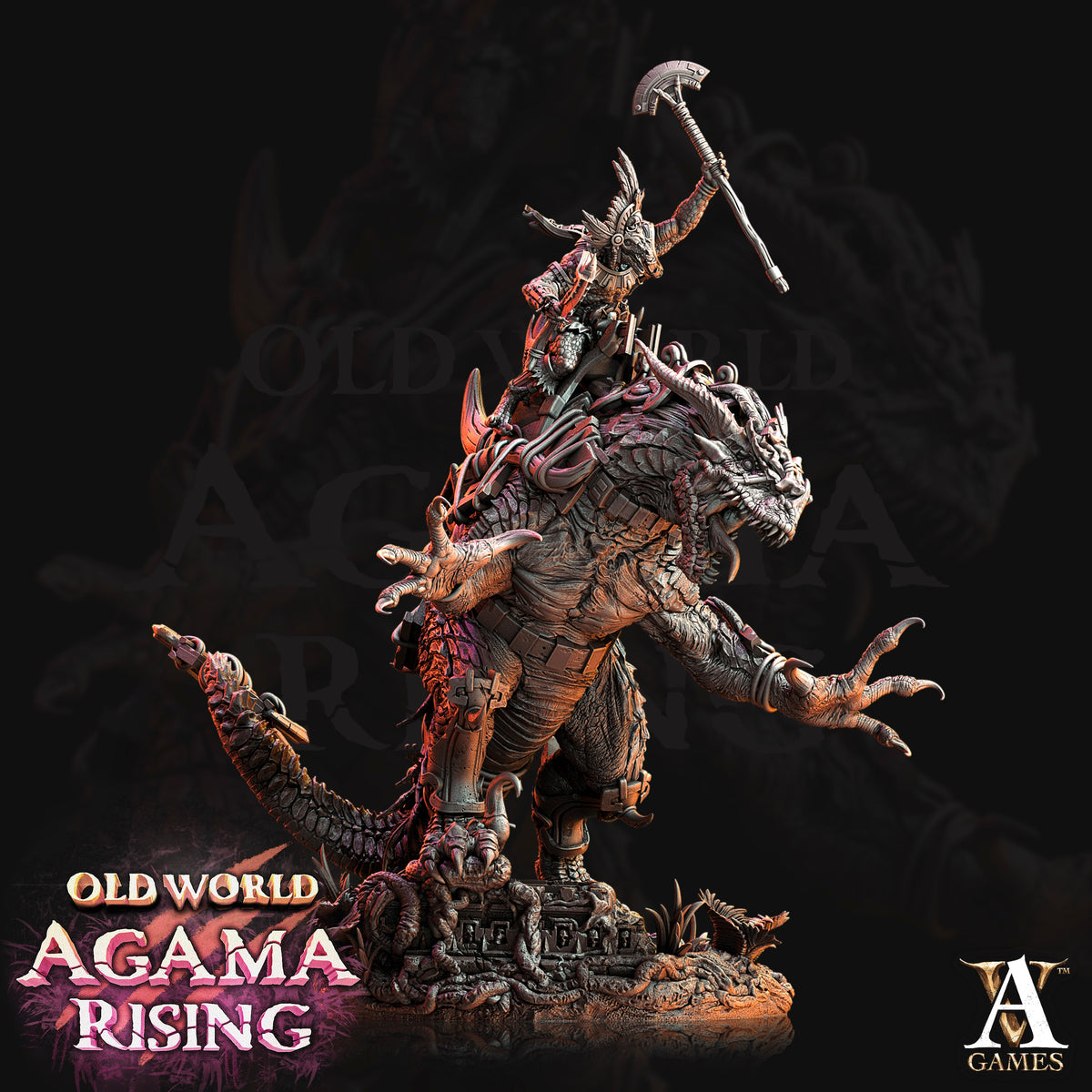 Mankutter Fleshripper Rider Fantasy Miniatures - resin tabletop miniature front view