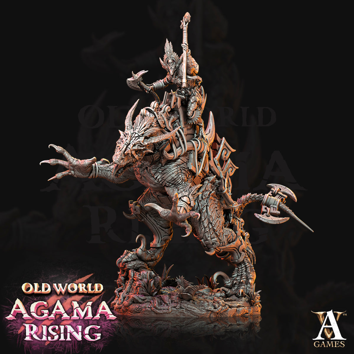 Mankutter Fleshripper Rider Fantasy Miniatures - resin tabletop miniature alternate angle