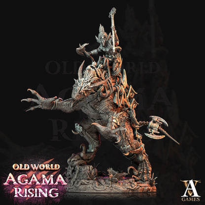 Mankutter Fleshripper Rider Fantasy Miniatures - 3D printed miniature detail view