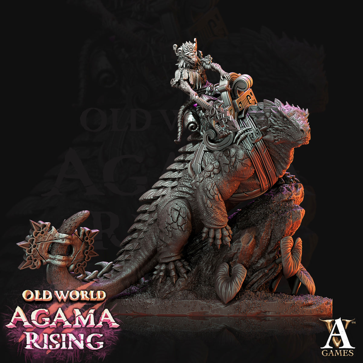 Mato Riders Fantasy Miniatures - 3D printed miniature detail view