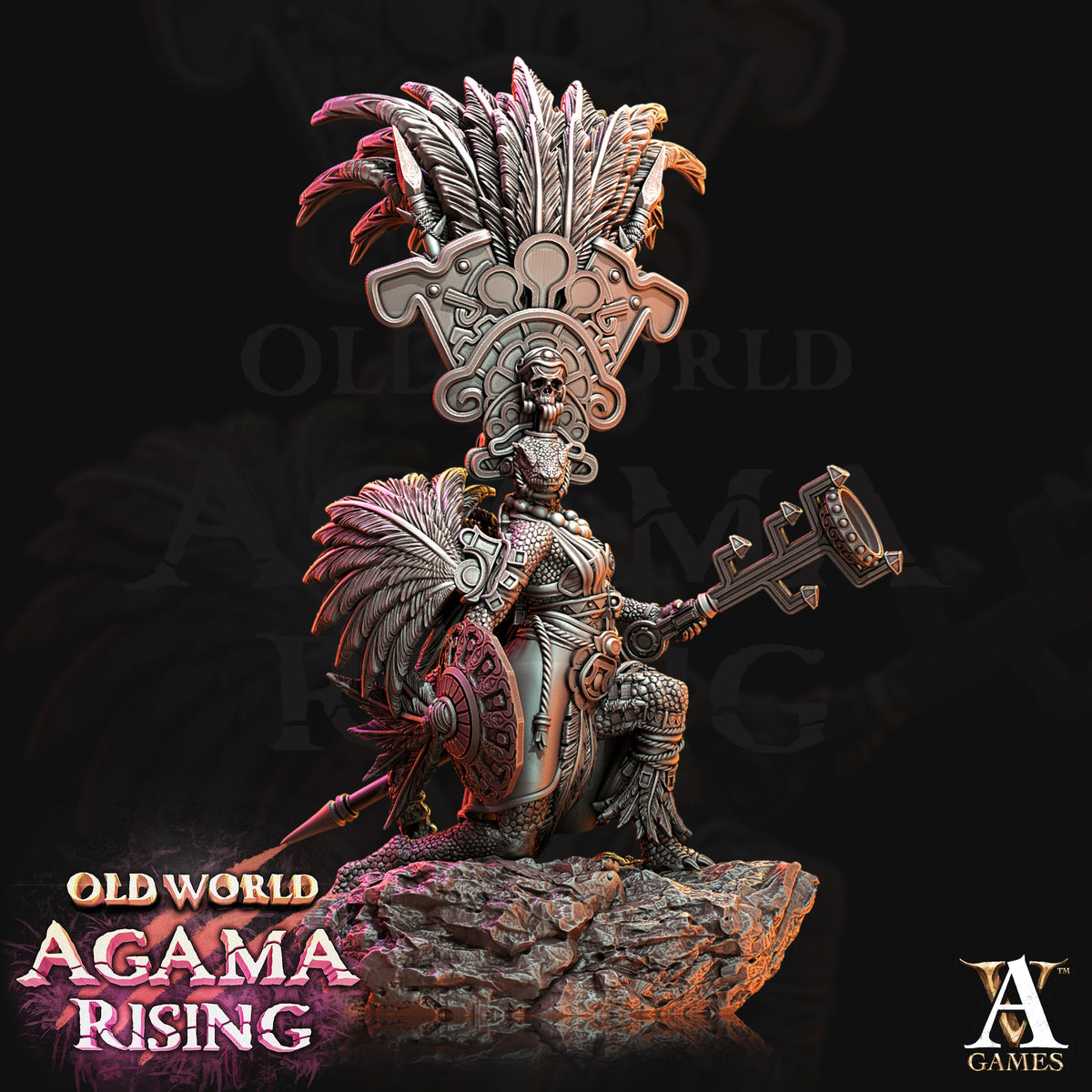 Agama Sundancers Fantasy Miniatures - resin tabletop miniature alternate angle