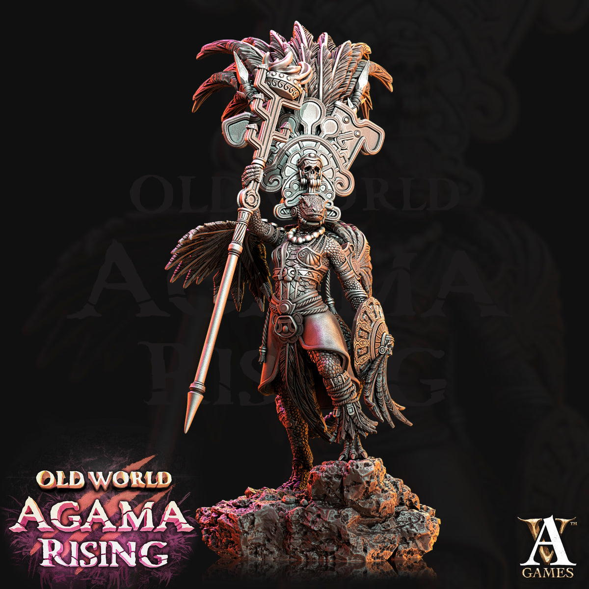 Agama Sundancers Fantasy Miniatures - paintable tabletop miniature product view