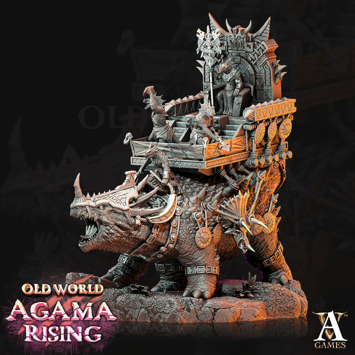 Titanoceratus Warband Fantasy Miniatures - resin tabletop miniature alternate angle