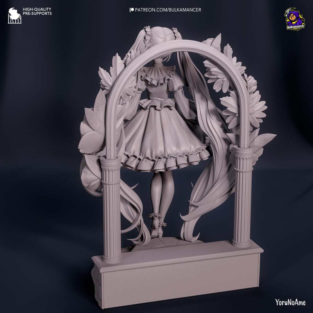 Hatsune Miku Figure - paintable tabletop miniature product view