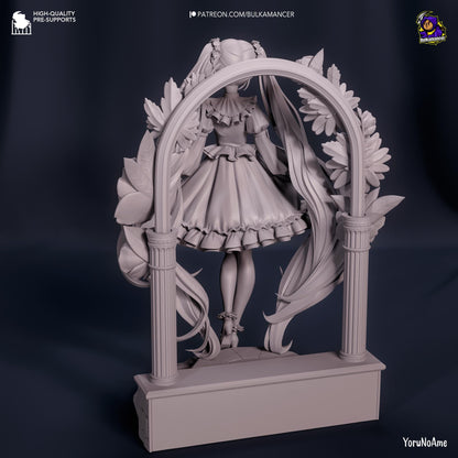 Hatsune Miku Figure - paintable tabletop miniature product view