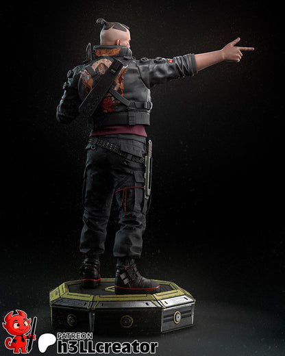Jackie Welles Figure - Cyberpunk 2077 - resin miniature view 5