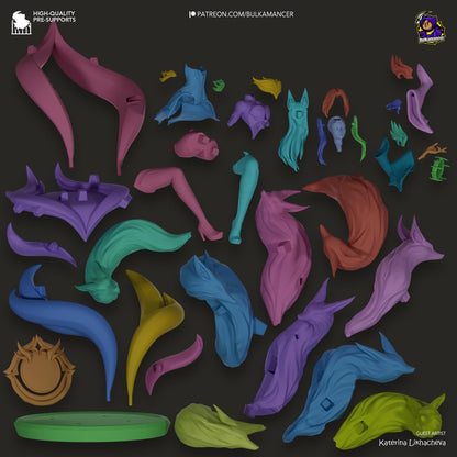 Ahri Figure - League of Legends - resin miniature view 7