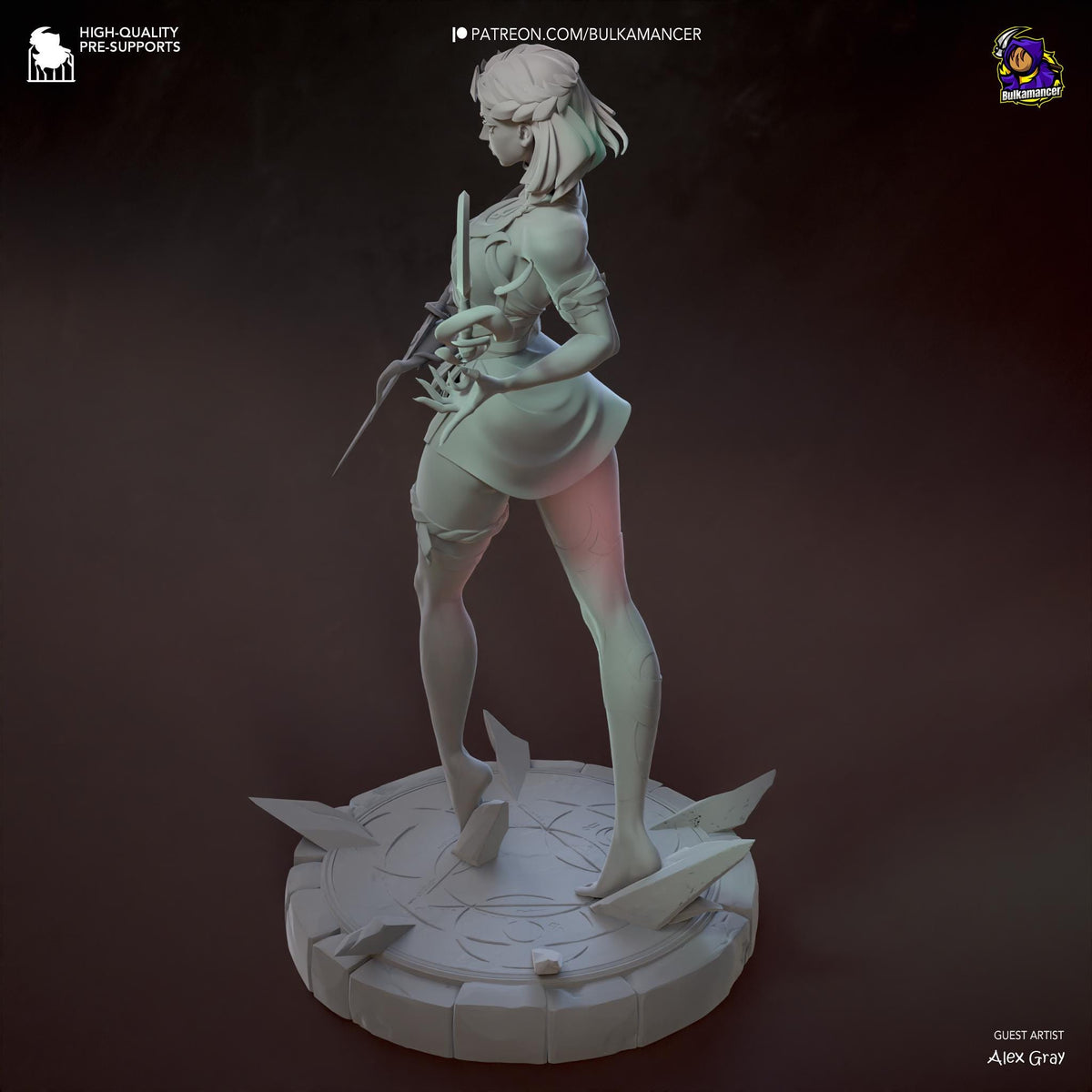 Melinoe Figure - Hades - paintable tabletop miniature product view