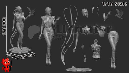 Songbird Figure - Cyberpunk 2077 - resin miniature view 8
