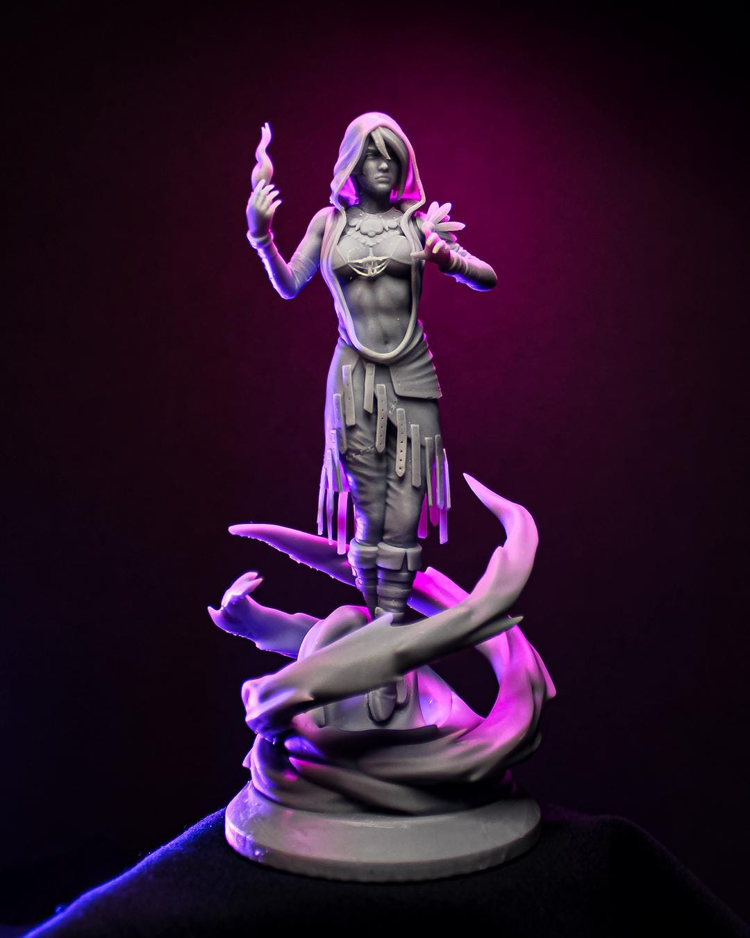Morrigan Figure - Mass Effect - resin tabletop miniature front view
