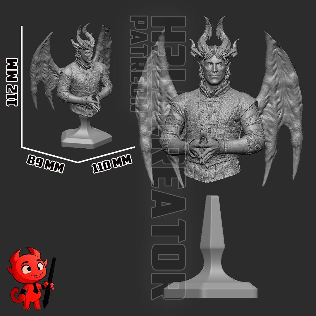Raphael Bust - Baldur's Gate 3 - resin miniature view 7