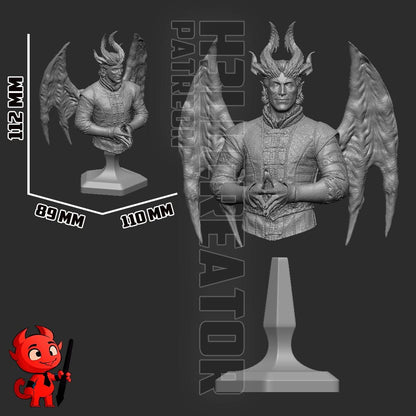 Raphael Bust - Baldur's Gate 3 - resin miniature view 7