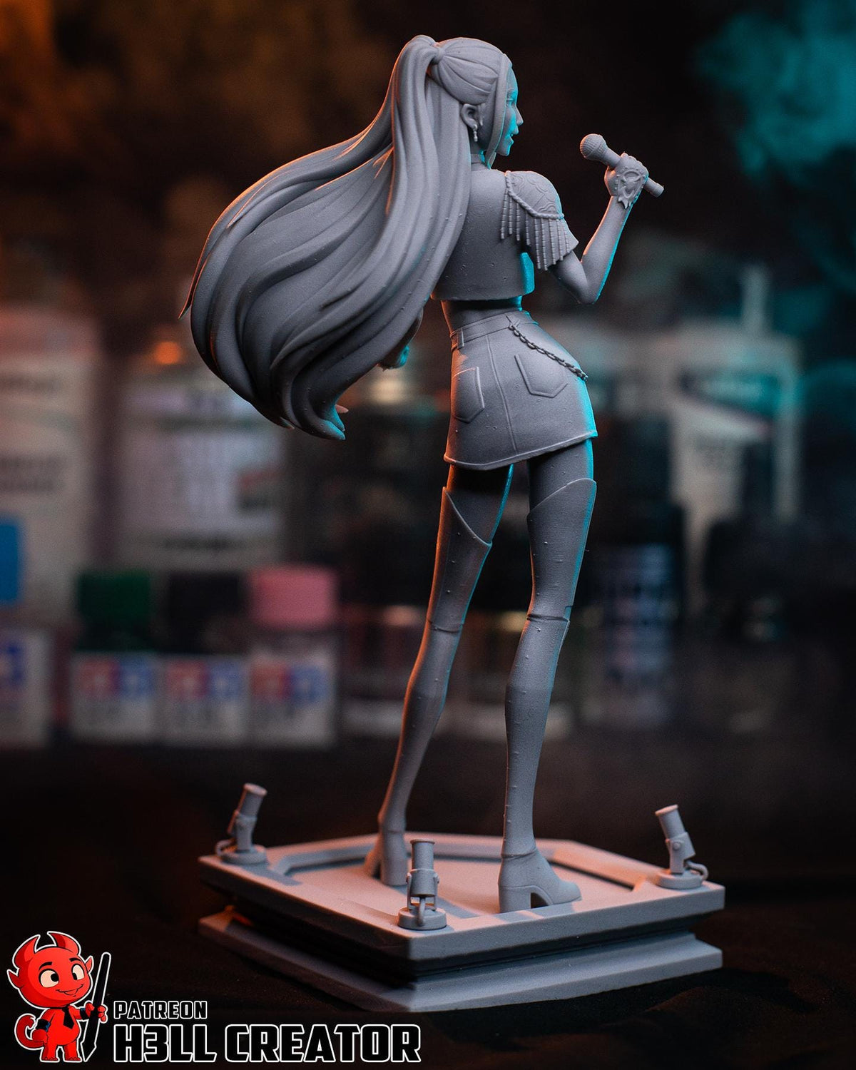 Mira KPop Demon Hunters Figure - 3D printed miniature detail view