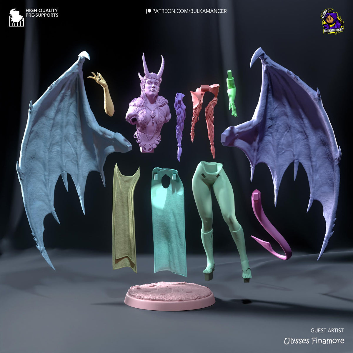 Mizora Figure - Baldur's Gate 3 - resin miniature view 8