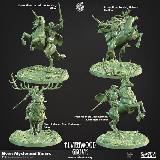 Elf Ranger Miniature - resin tabletop miniature front view