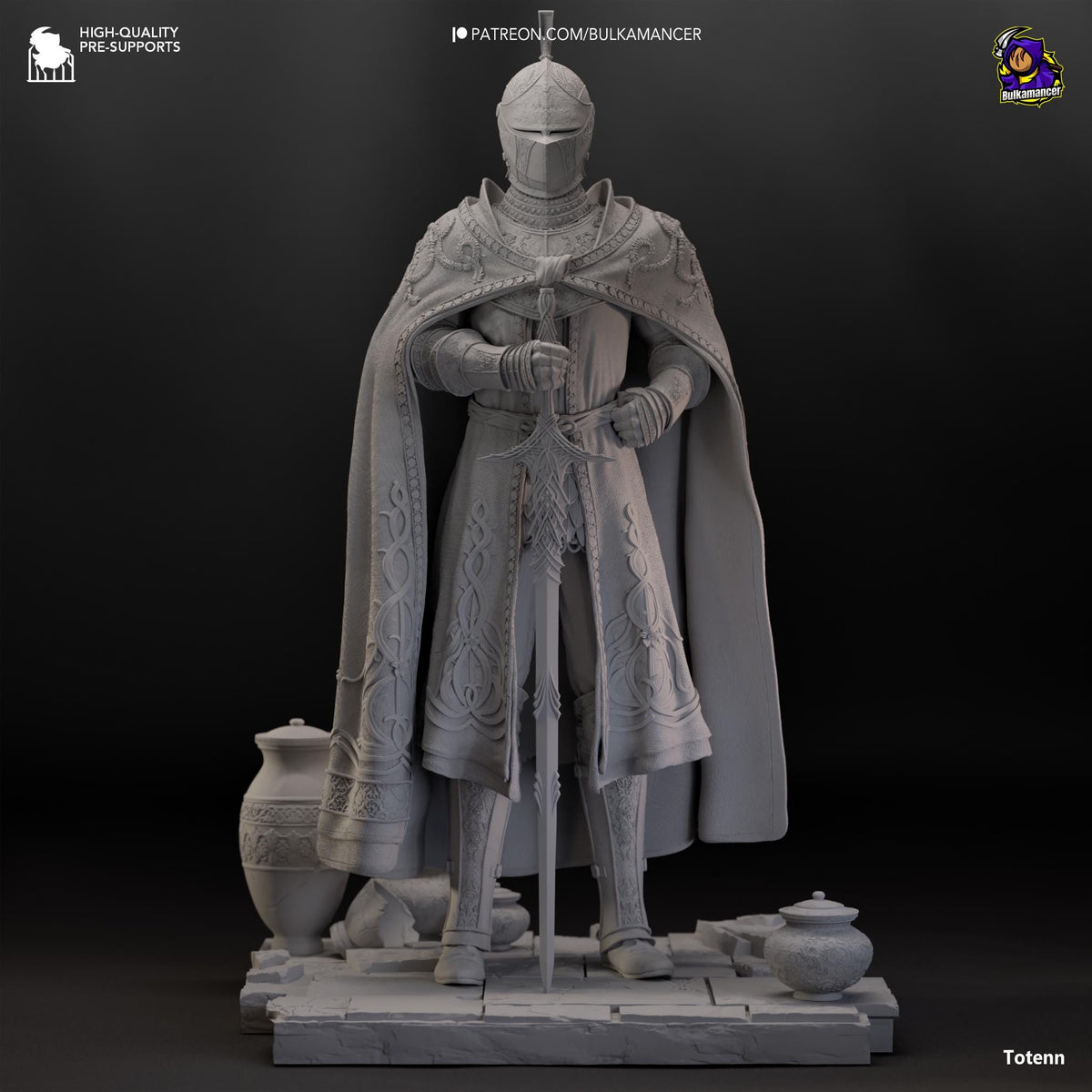 Needle Knight Leda Figure - Elden Ring - resin miniature view 5