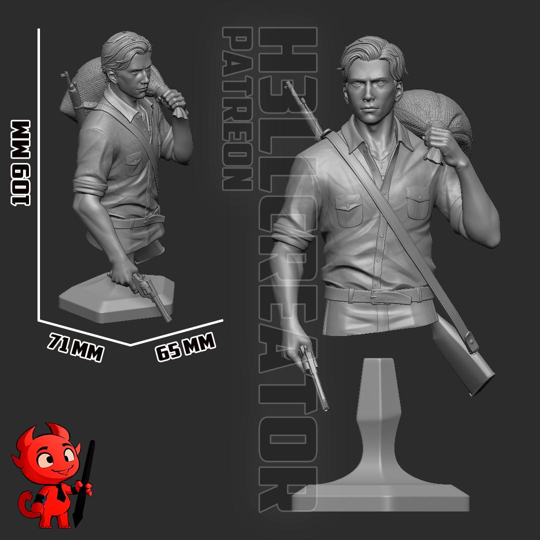 Enzo Favara Mafia The Old Country Bust - paintable tabletop miniature product view