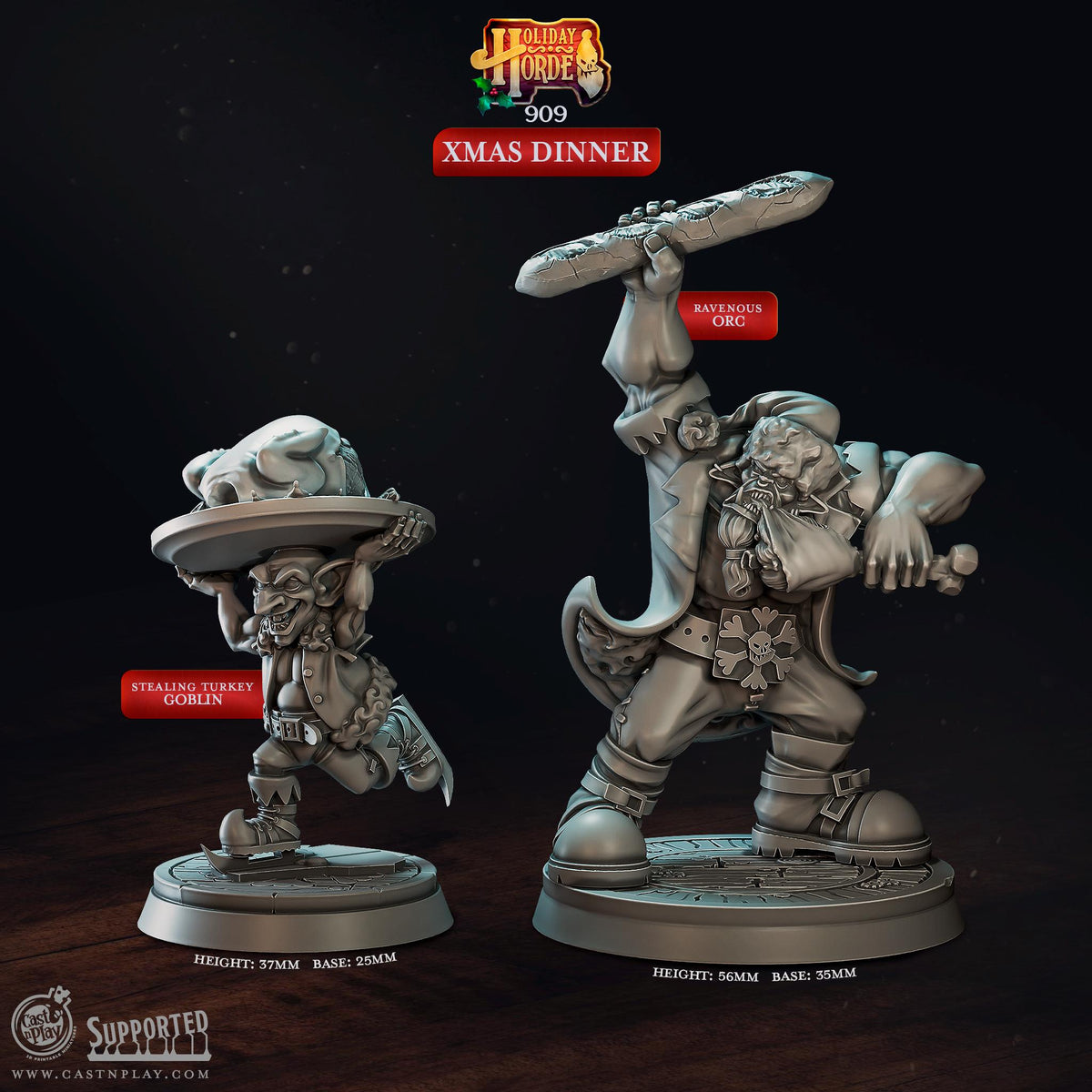 Goblin Miniature - resin tabletop miniature front view