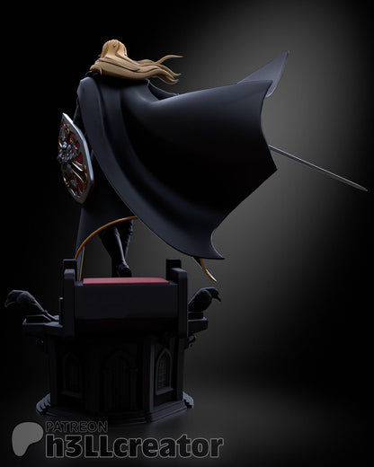 Alucard Castlevania Figure - 3D printed miniature detail view