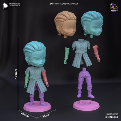 Wyll Chibi Figure - Baldur's Gate 3 - resin miniature view 6