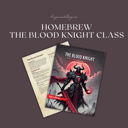 Homebrew The Blood Knight Class Guide - digital download preview