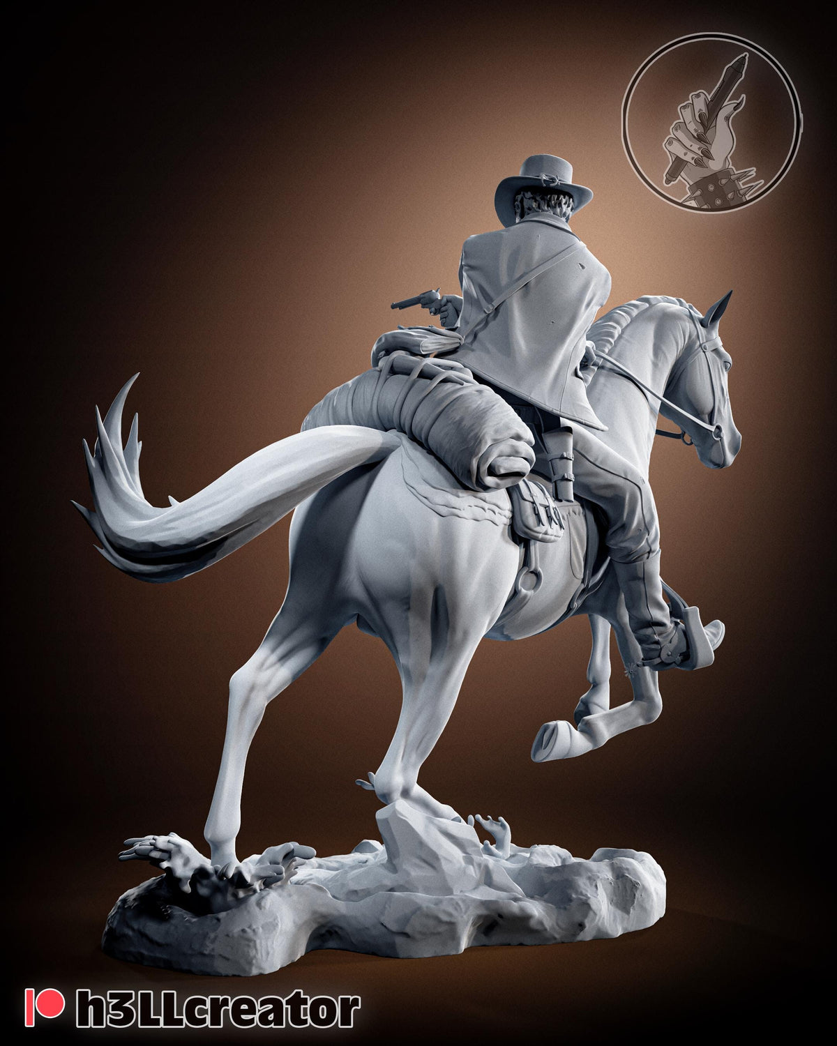 Arthur Morgan RDR2 Figure - paintable tabletop miniature product view