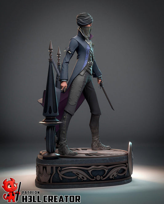 Emily Dishonored 2 Figure - resin tabletop miniature alternate angle