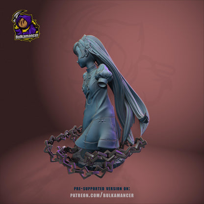 Lavenza Bust - Persona 5 - resin tabletop miniature alternate angle