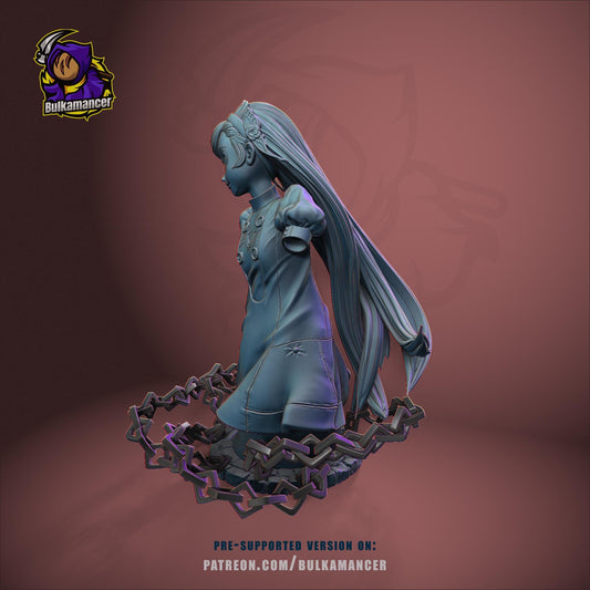 Lavenza Bust - Persona 5 - resin tabletop miniature alternate angle