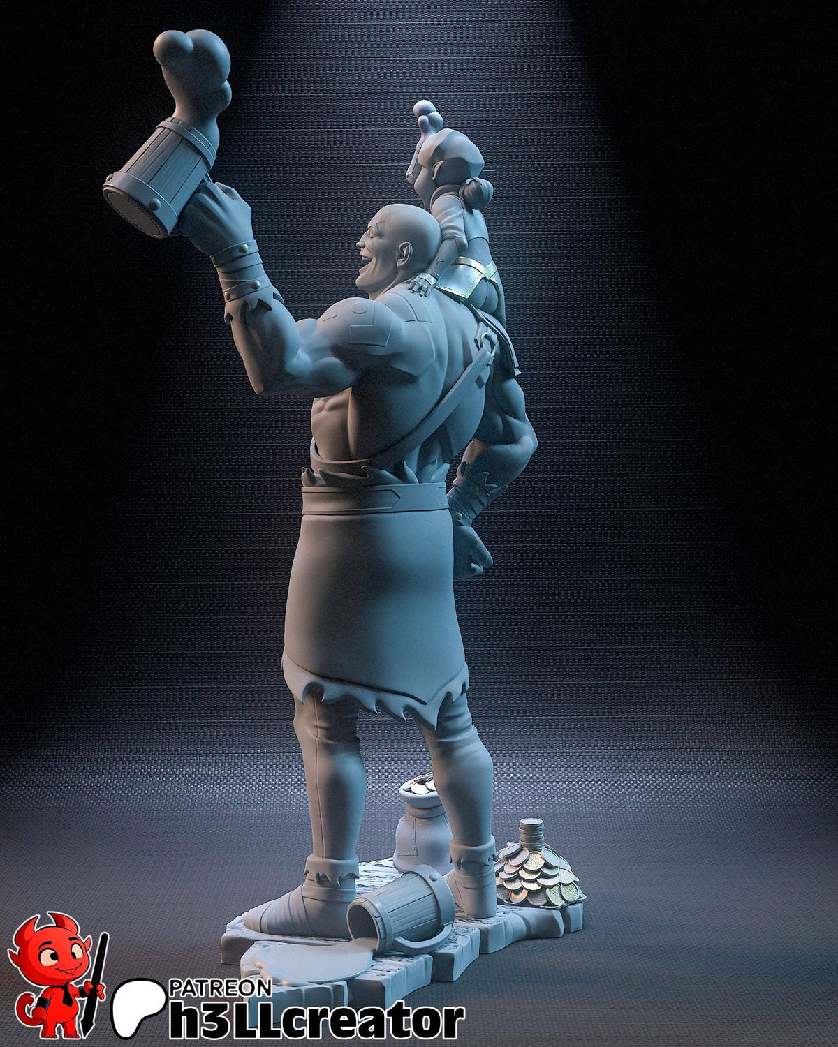 Grog and Pike The Legend of Vox Machina Figure - resin miniature view 5