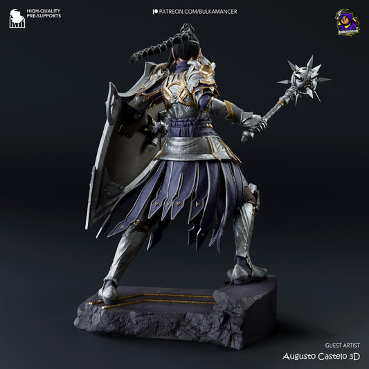 Shadowheart Figure - Baldur's Gate 3 - resin tabletop miniature alternate angle