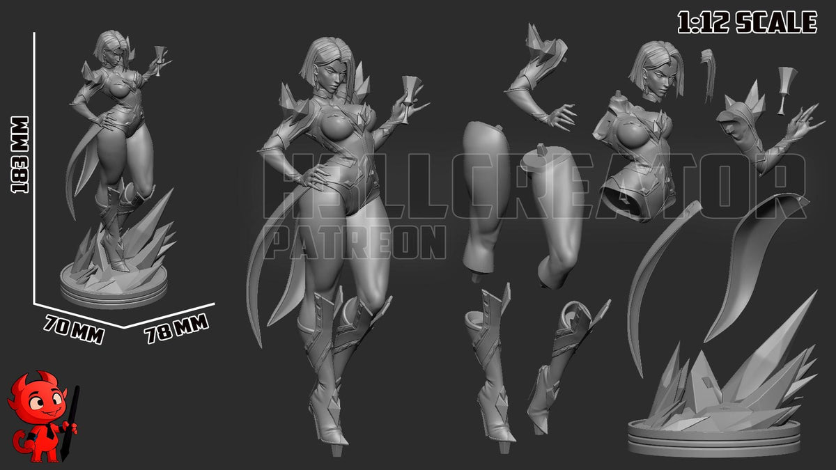 Emma Frost Figure - Marvel Rivals - resin miniature view 8