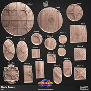 Huppus Space Merceneries Bases Set - resin tabletop miniature front view