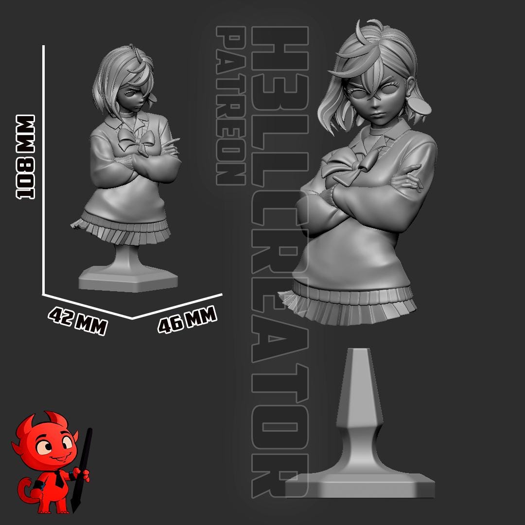 Momo Ayase DanDaDan Bust - resin miniature view 7