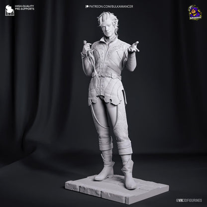 Astarion Figure - Baldur's Gate 3 - resin tabletop miniature alternate angle