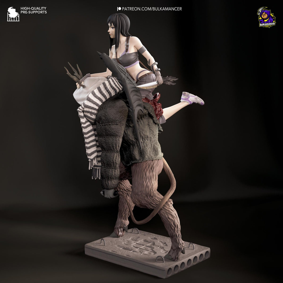 Haru Dorohedoro Figure - 3D printed miniature detail view