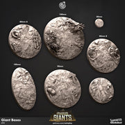 Kragger's Giants Miniature Bases - resin tabletop miniature front view