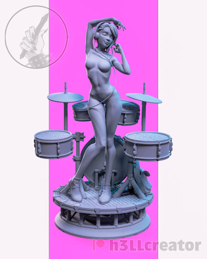 Gwen Stacy Spiderman Figure - paintable tabletop miniature product view