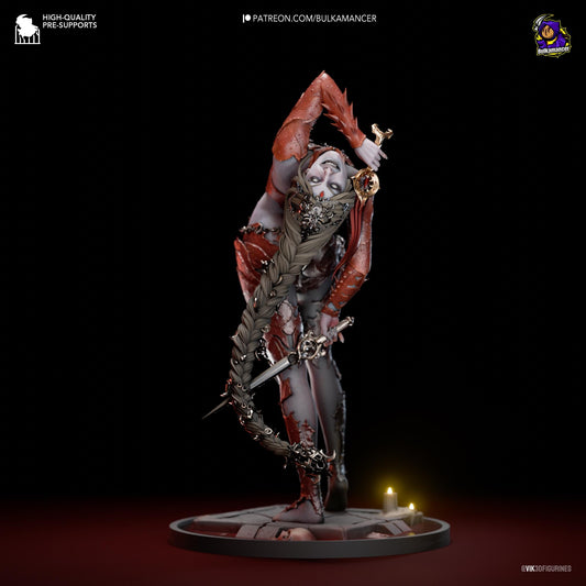 Orin the Red Figure - Baldur's Gate 3 - resin tabletop miniature front view